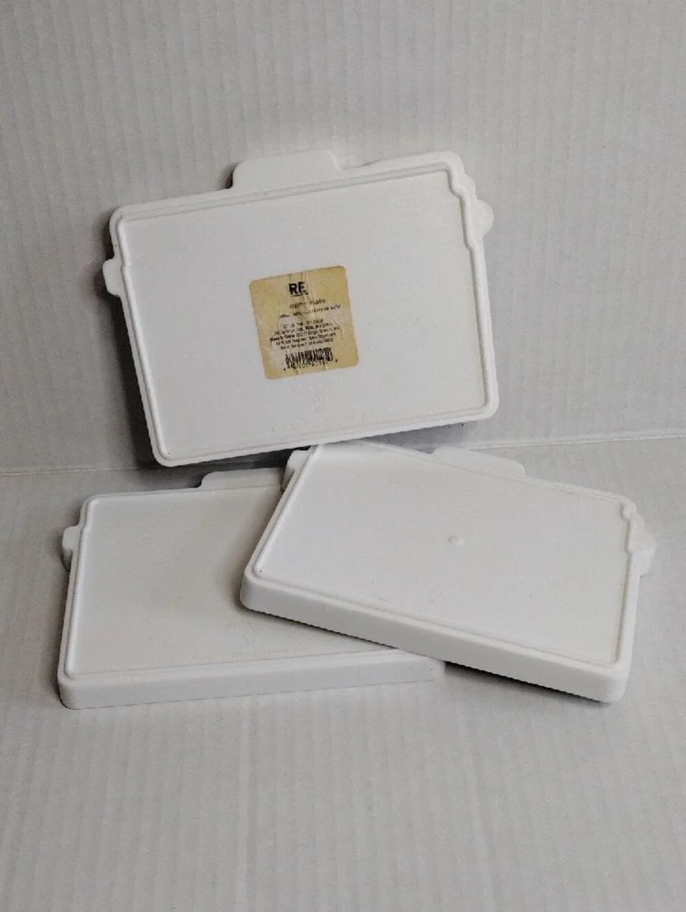 Target Retro Camera Shaped Appetizer Plates 2011 Plastic Set of 3 Teal, Red